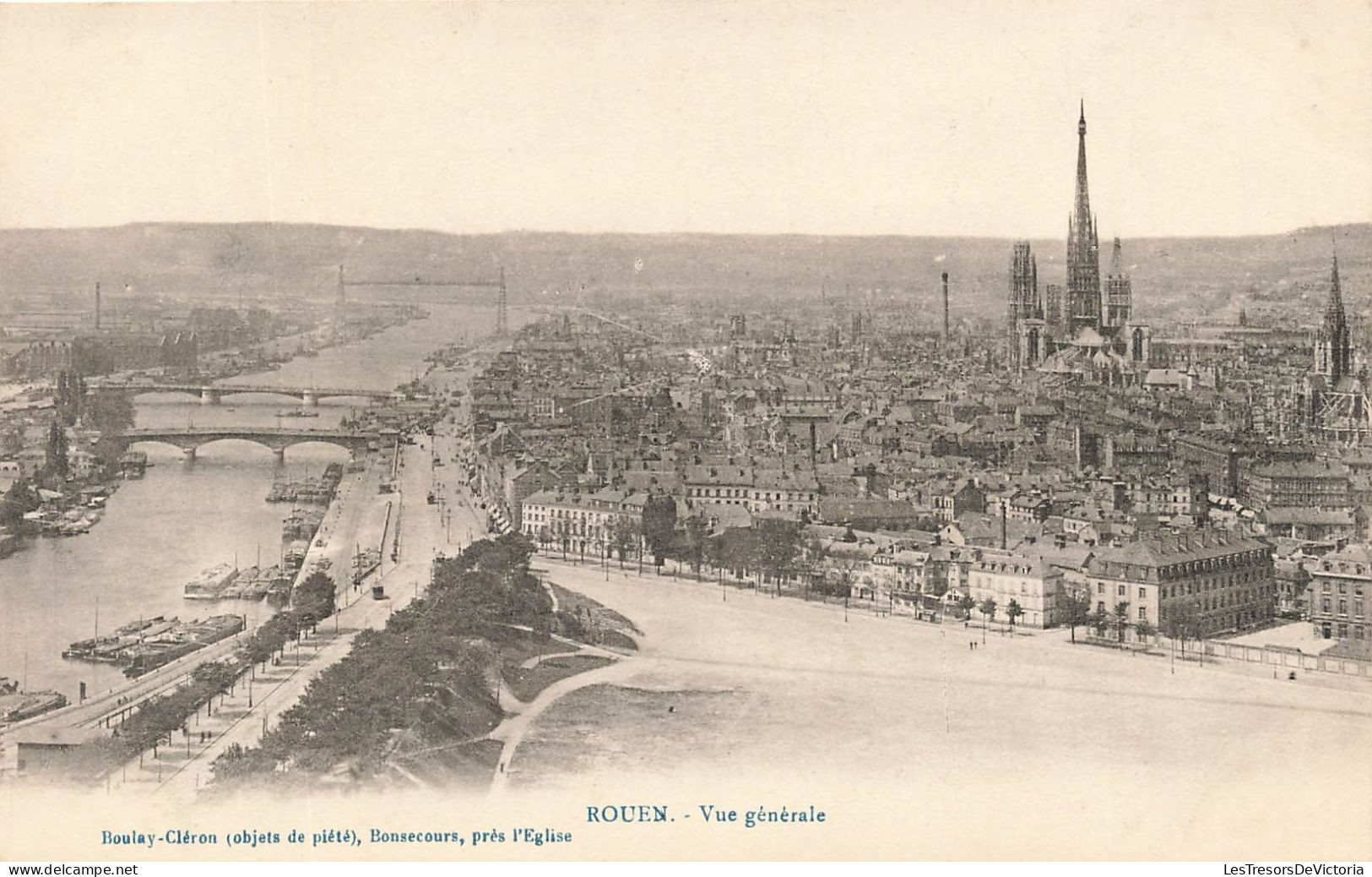 FRANCE - Rouen - Vue Générale - Carte Postale Ancienne - Rouen