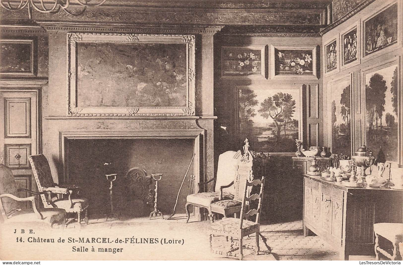 FRANCE - Saint Marcel De Félines - Vue Générale De La Salle à Manger Du Château - Carte Postale Ancienne - Autres & Non Classés