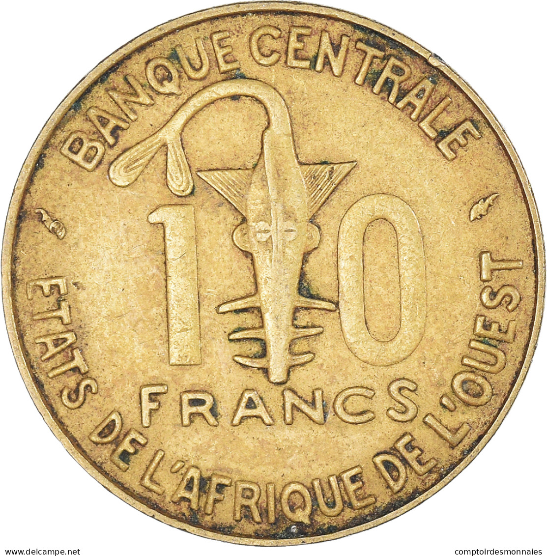 Monnaie, Communauté économique Des États De L'Afrique De L'Ouest, 10 Francs - Costa D'Avorio