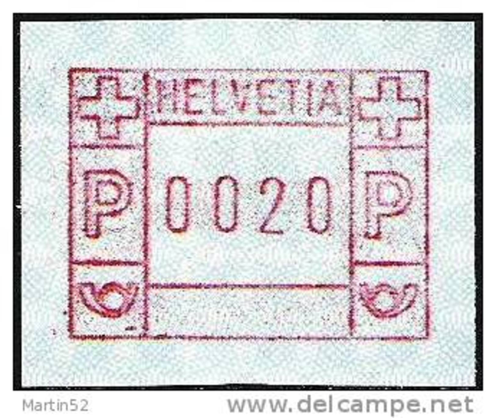 Schweiz Suisse 1981: FRAMA-ATM Timbre Automatique Label Of Vending Machine Zumstein 6 Michel 3.3 ** (SBK = CHF 3.00)) - Postage Meters