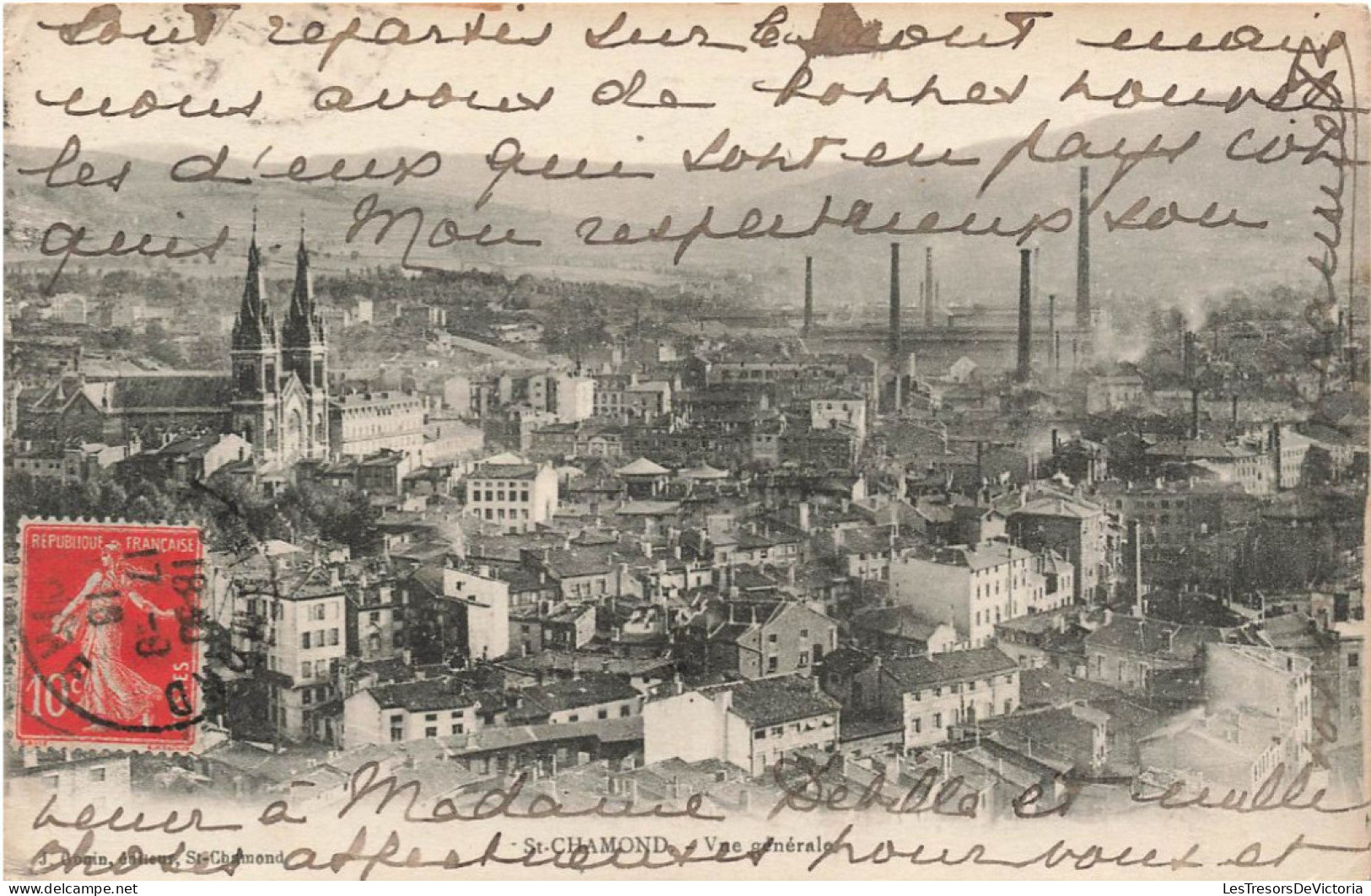 FRANCE - Saint Chamond - Vue Générale De La Ville - Carte Postale Ancienne - Saint Chamond