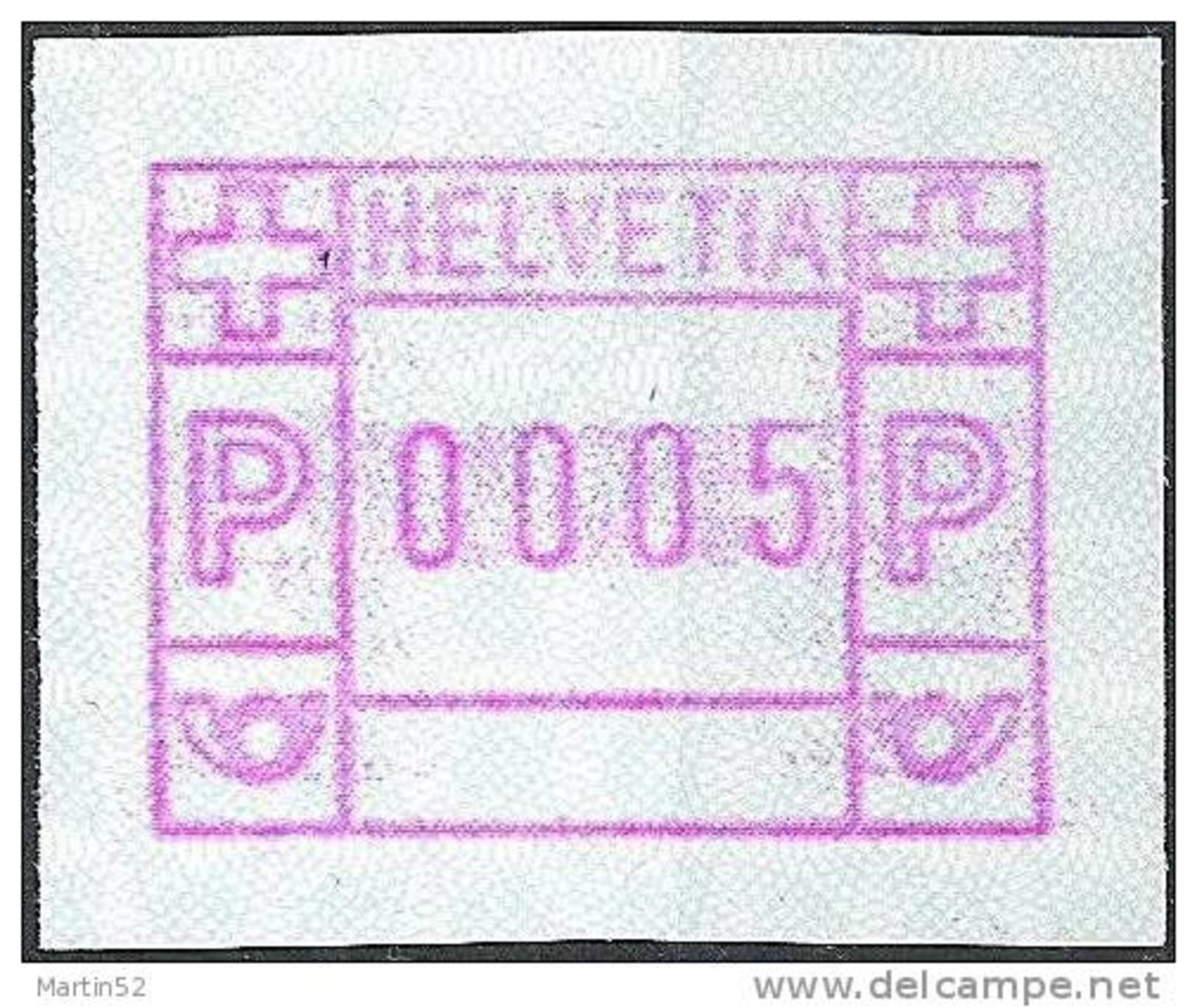 Schweiz Suisse 1981: FRAMA-ATM Timbre Automatique Label Zumstein 4 Michel 3.3a ** Normale Wertstufen (SBK = CHF 3.50) - Frankiermaschinen (FraMA)