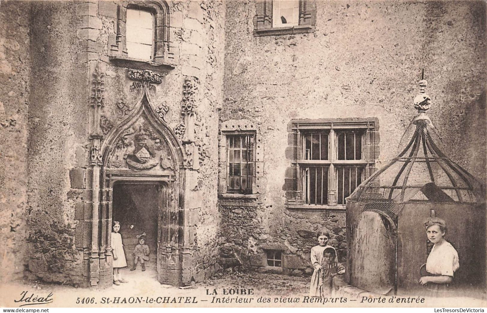 FRANCE - Saint Haon Le Chatel - Intérieur Des Vieux Remparts - Porte D'entrée - Carte Postale Ancienne - Other & Unclassified