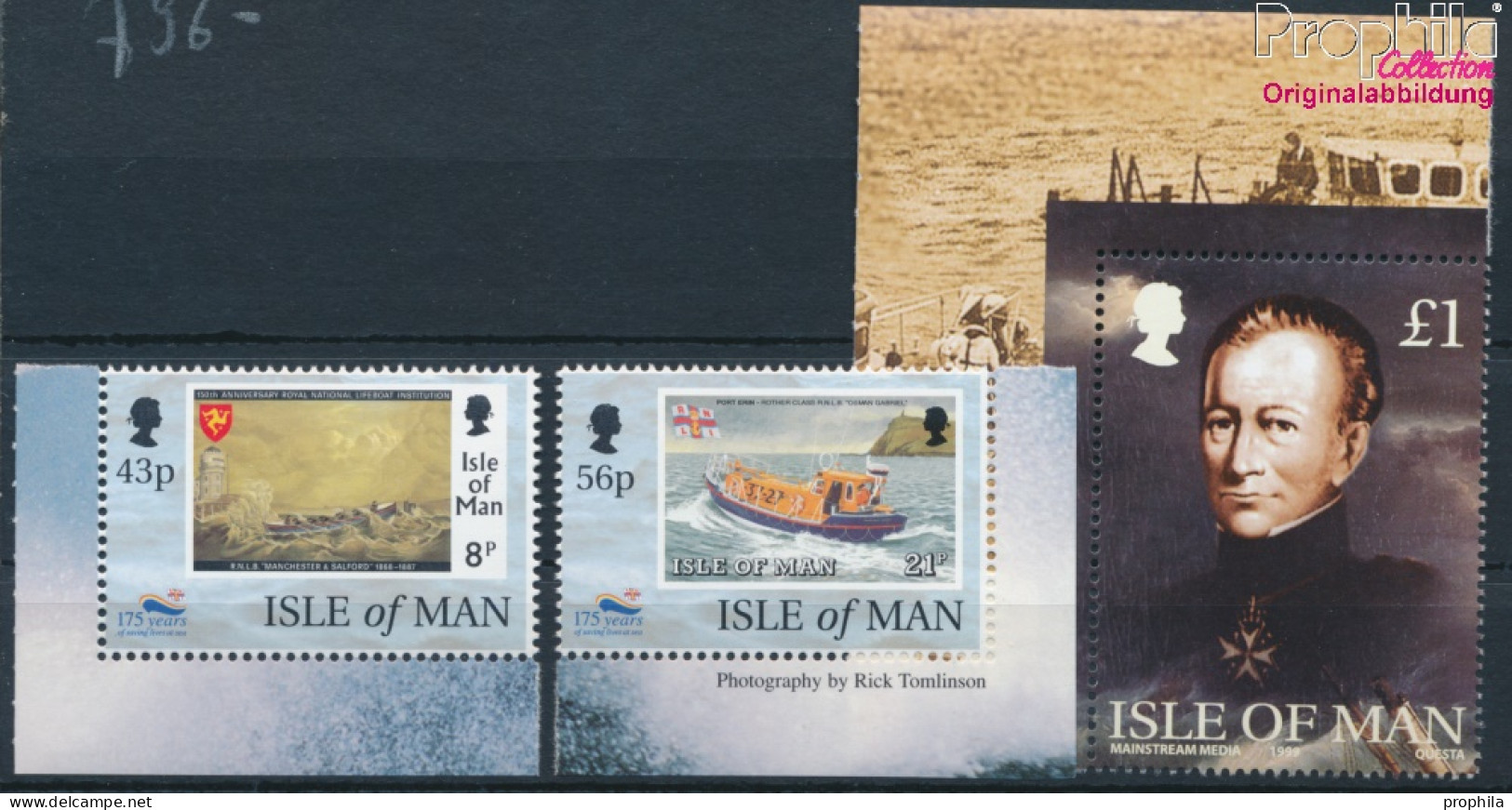 GB - Isle Of Man 796-798 (kompl.Ausg.) Postfrisch 1999 Lebensrettung (10301510 - Man (Ile De)