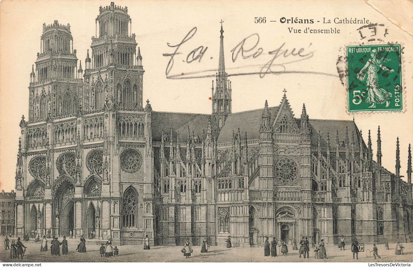 FRANCE - Orléans - La Cathédrale - Vue D'ensemble - Carte Postale Ancienne - Orleans