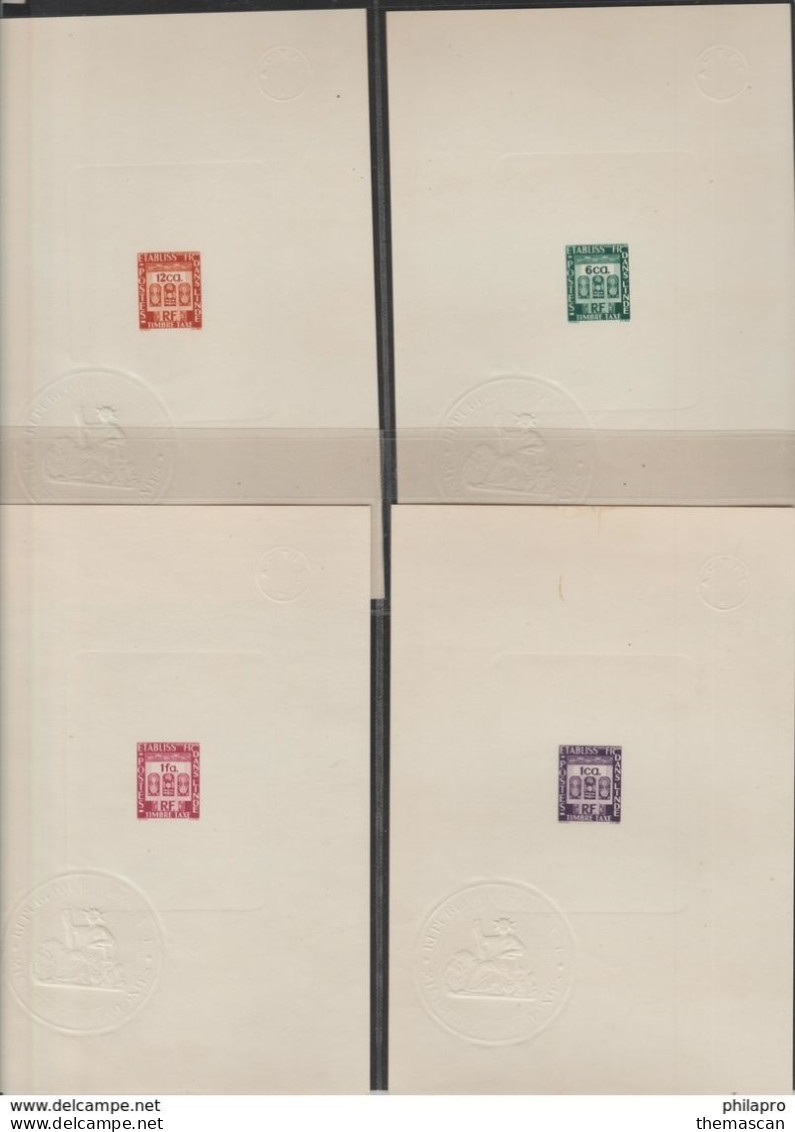 INDE  10 PROOFS 1948  ORNEMENTS (ex Colonies Fr.) **MNH   See 3 Scans    Ref. N332T - N - Otros & Sin Clasificación