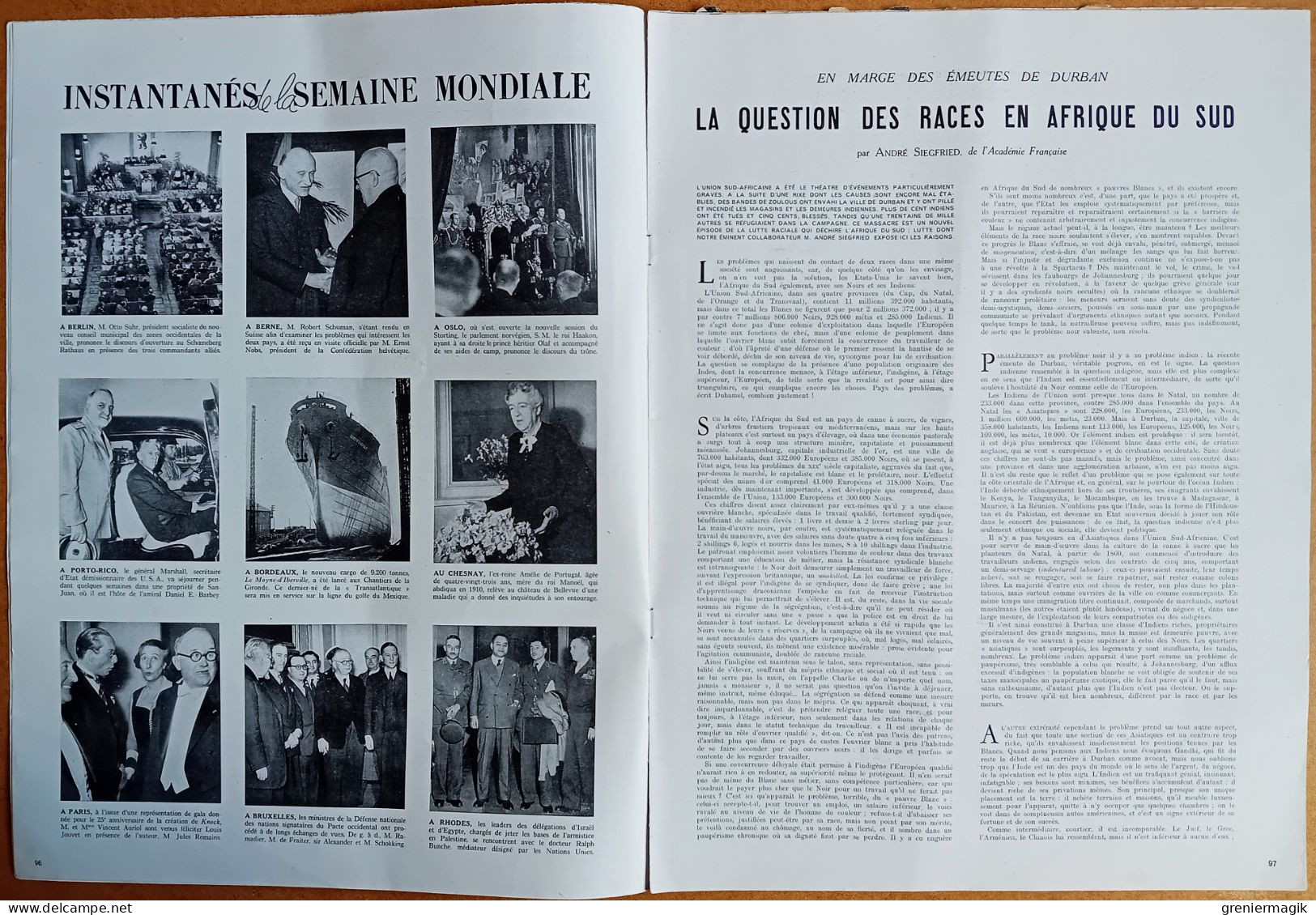 France Illustration N°172 29/01/1949 La Colombe D'or Saint-Paul-de-Vence/Afghanistan/Ladislas Starevitch/Japon Occupé - General Issues