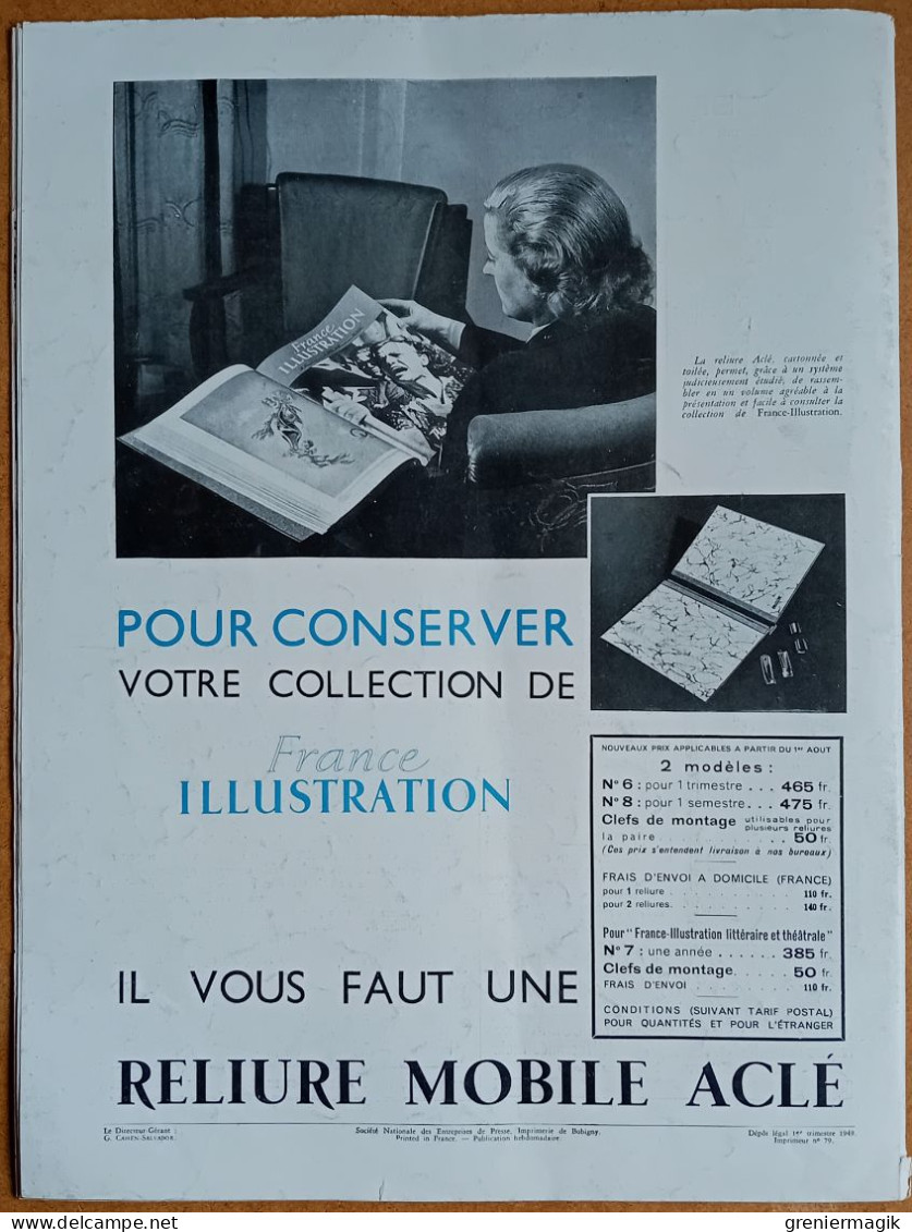 France Illustration N°172 29/01/1949 La Colombe d'or Saint-Paul-de-Vence/Afghanistan/Ladislas Starevitch/Japon occupé