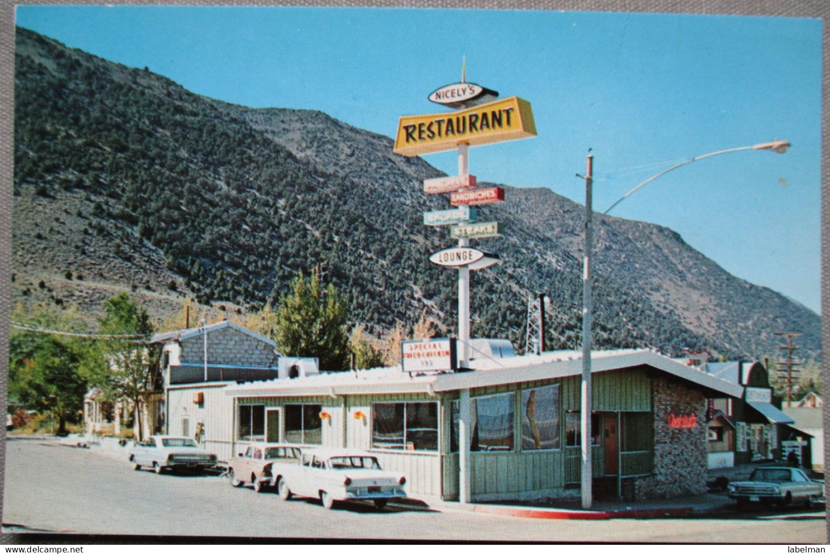 USA UNITED STATES NEW YORK NICELYS RESTAURANT YOSEMITE CARD CARTE POSTALE POSTKARTE POSTCARD ANSICHTSKARTE CARTOLINA - Syracuse