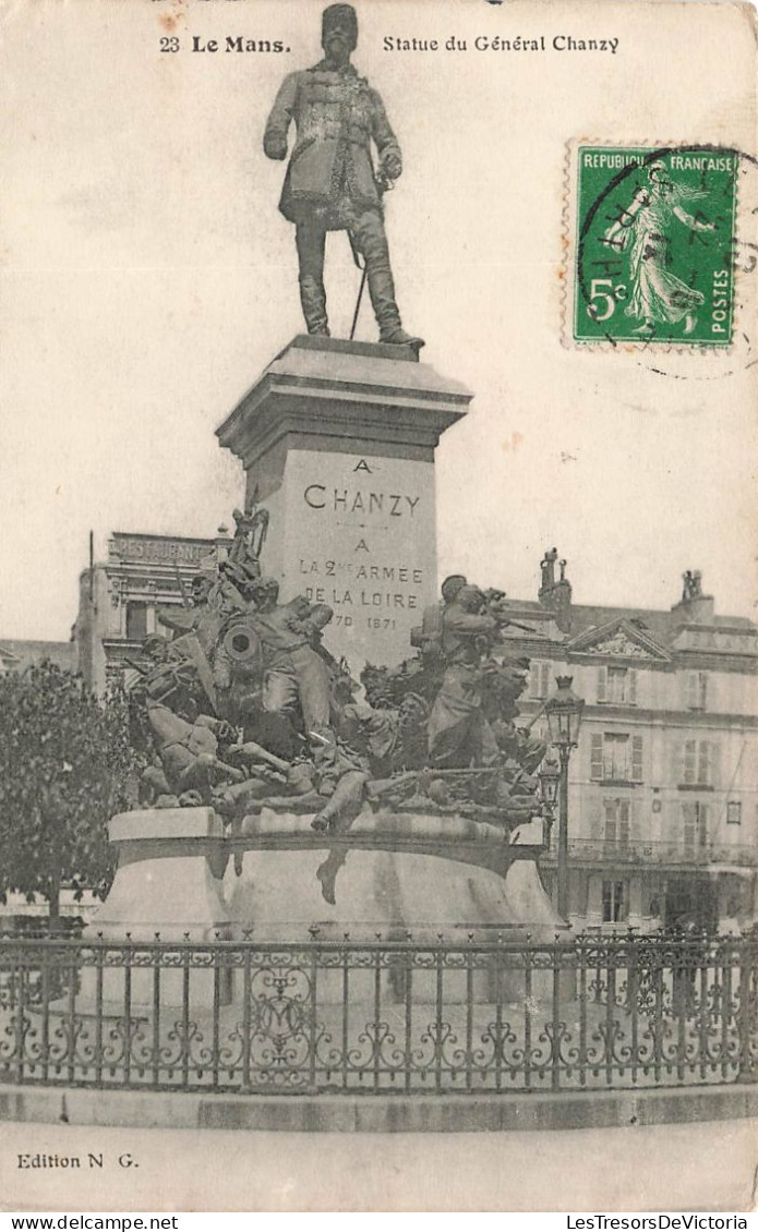 FRANCE - Le Mans - Statue Du Général Chanzy - Carte Postale Ancienne - Le Mans