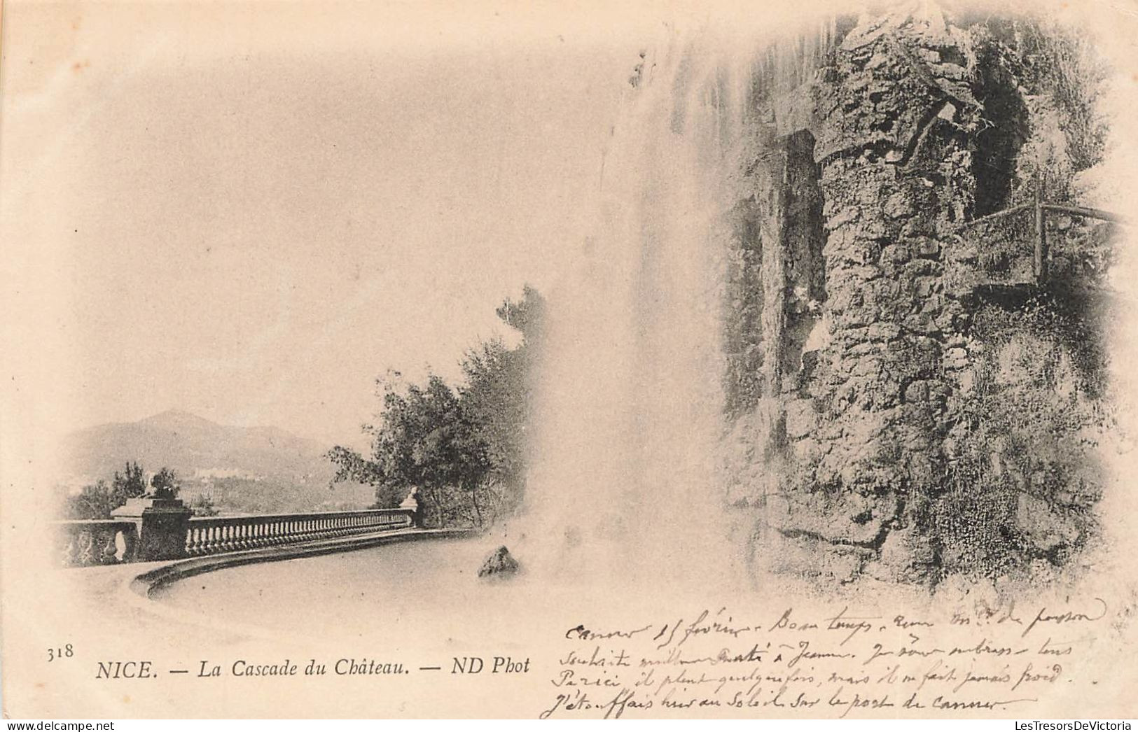 FRANCE - Nice - Vue Panoramique De La Cascade Du Château - ND Phot - Carte Postale Ancienne - Monuments, édifices