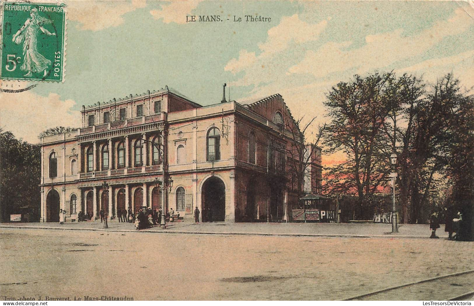 FRANCE - Le Mans - Le Théâtre - Colorisé - Carte Postale Ancienne - Le Mans