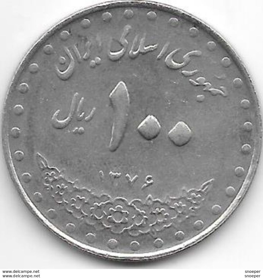 *iran 100 Rials Sh1376 Km 1261.2    Xf+ - Iran