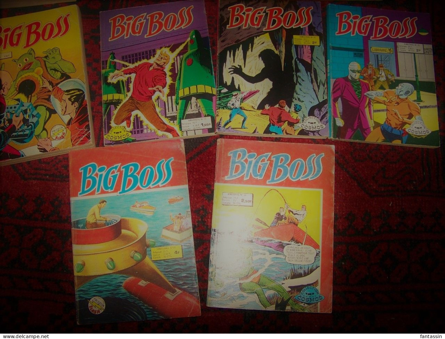 Lot De 10 BD Ancienne .." BIG BOSS " .. 1974/76/78/79/80/81/82 ... Publication FLSH / Collection COSMOS ..5 BIG BOSS - Loten Van Stripverhalen