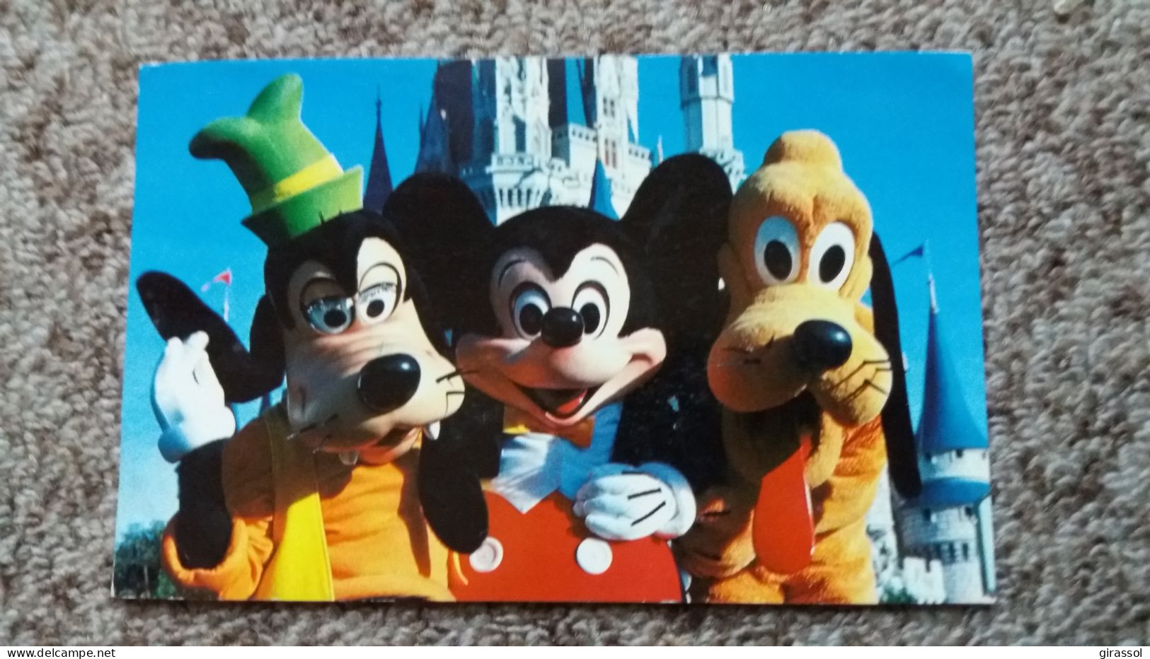 CPM DISNEYWORLD WALT DISNEY MICKEY PLUTO GOOFY YOU ARE AS WELCOME AS CAN BE 1983 - Disneyworld