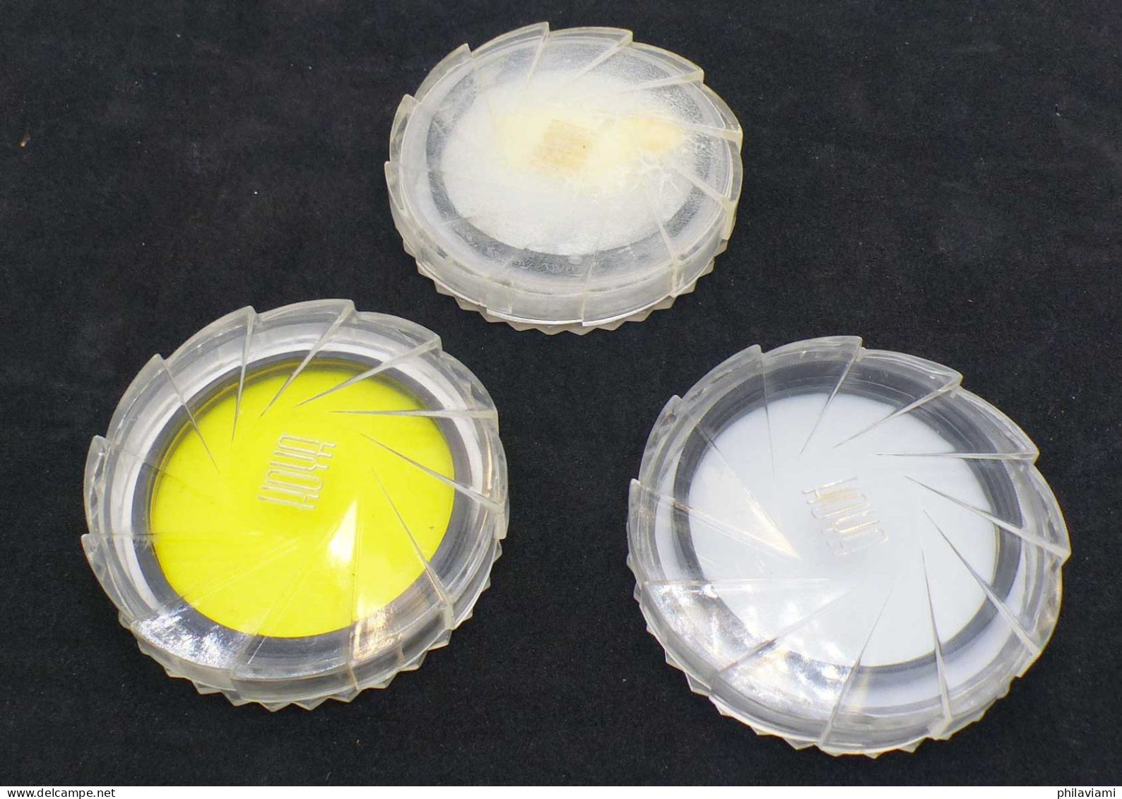 Hoya Trois Filtres: UV, Yellow Et CS (Cross Screen) Monture 55mm - Lenses