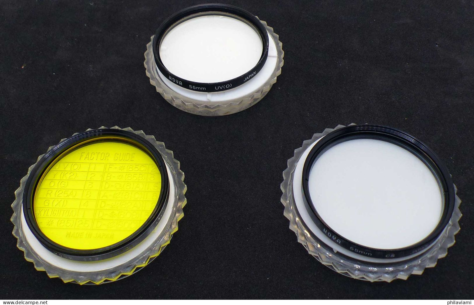 Hoya Trois Filtres: UV, Yellow Et CS (Cross Screen) Monture 55mm - Linsen