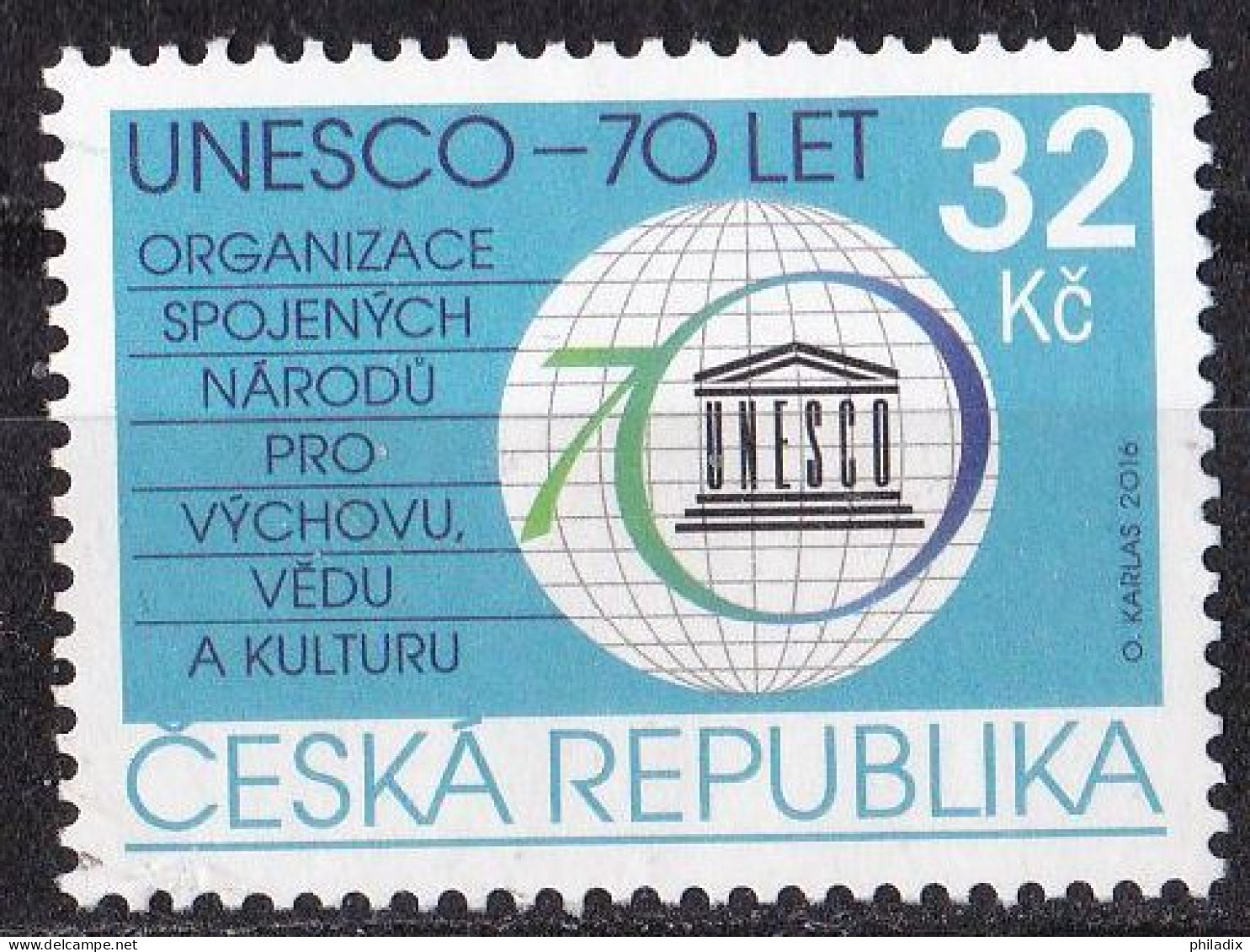 # Tschechische Republik Marke Von 2016 O/used (A4-10) - Gebraucht