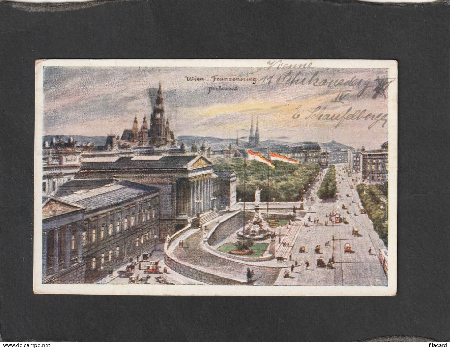 126732           Austria,      Wien,   Franzensring,   Parlament,   VG  1927 - Autres & Non Classés