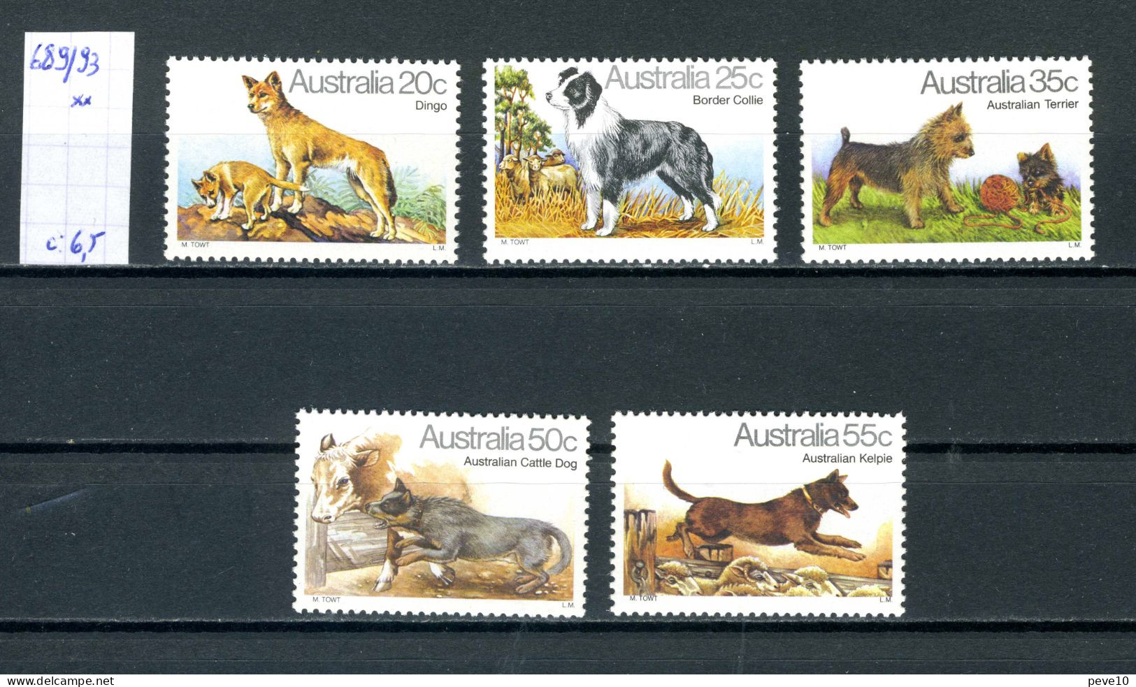 Australie    N° 689/33  Xx   Chiens D'Australie - Ongebruikt