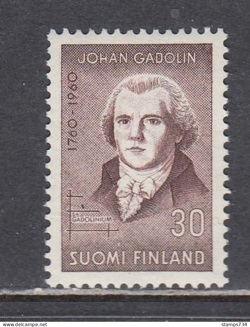 Finland 1960 - Johan Gadolin, Chemist, Mi-Nr. 519, MNH** - Unused Stamps