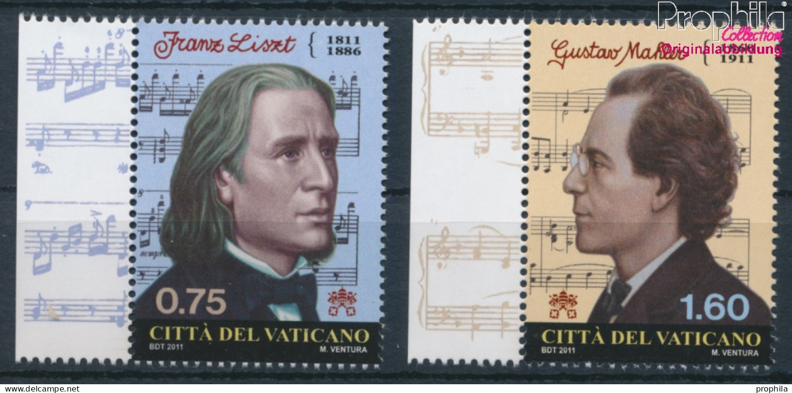 Vatikanstadt 1726-1727 (kompl.Ausg.) Postfrisch 2011 F. Liszt Und G. Mahler (10326147 - Neufs