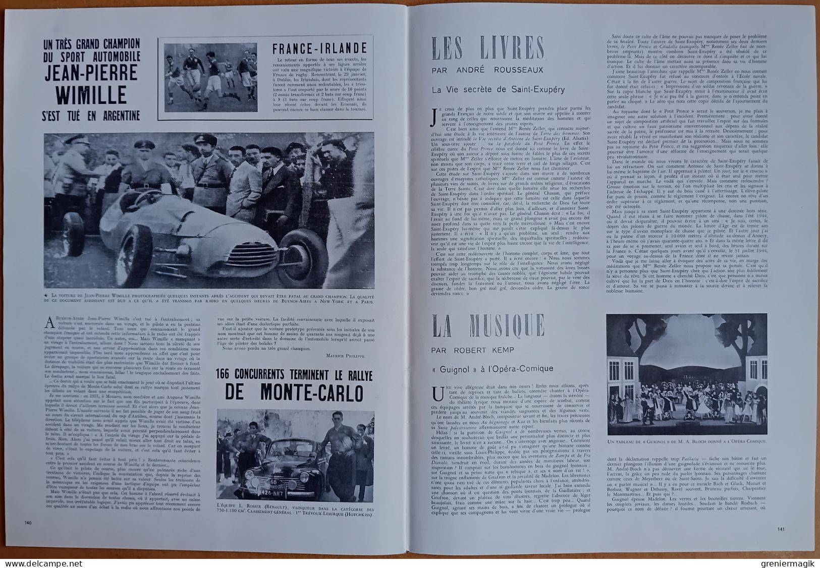 France Illustration N°173 05/02/1949 Procès Kravchenko/Jean-Pierre Wimille/Volcan Paricutin/Fratellini/Gauguin à Tahiti