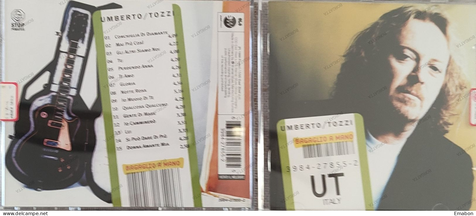 BORGATTA - ITALIANA  - Cd UMBERTO TOZZI - BAGAGLIO A MANO - CGD EAST 1999 -  USATO In Buono Stato - Otros - Canción Italiana