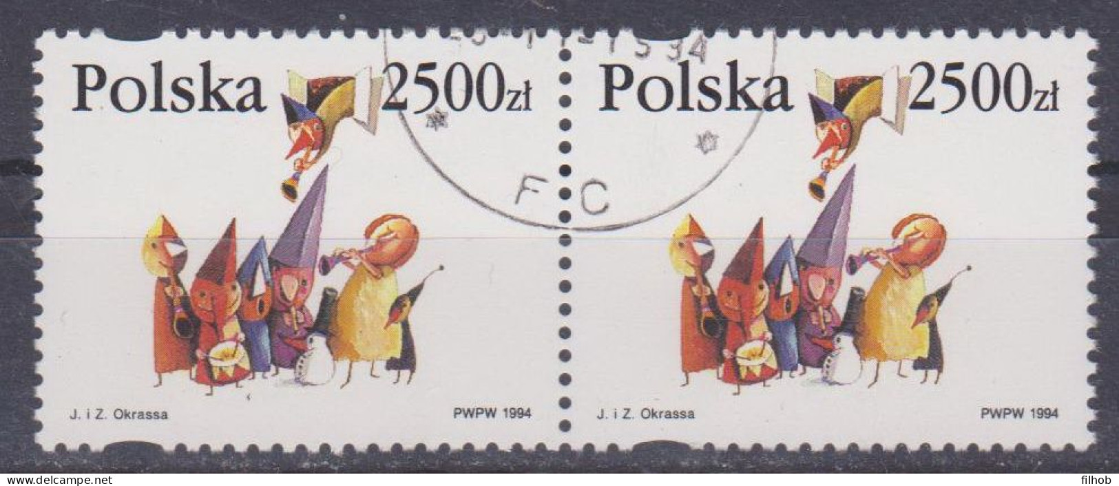 Poland Stamps Used ZK.3368 2po: Christmas (IV)(2h) - Used Stamps