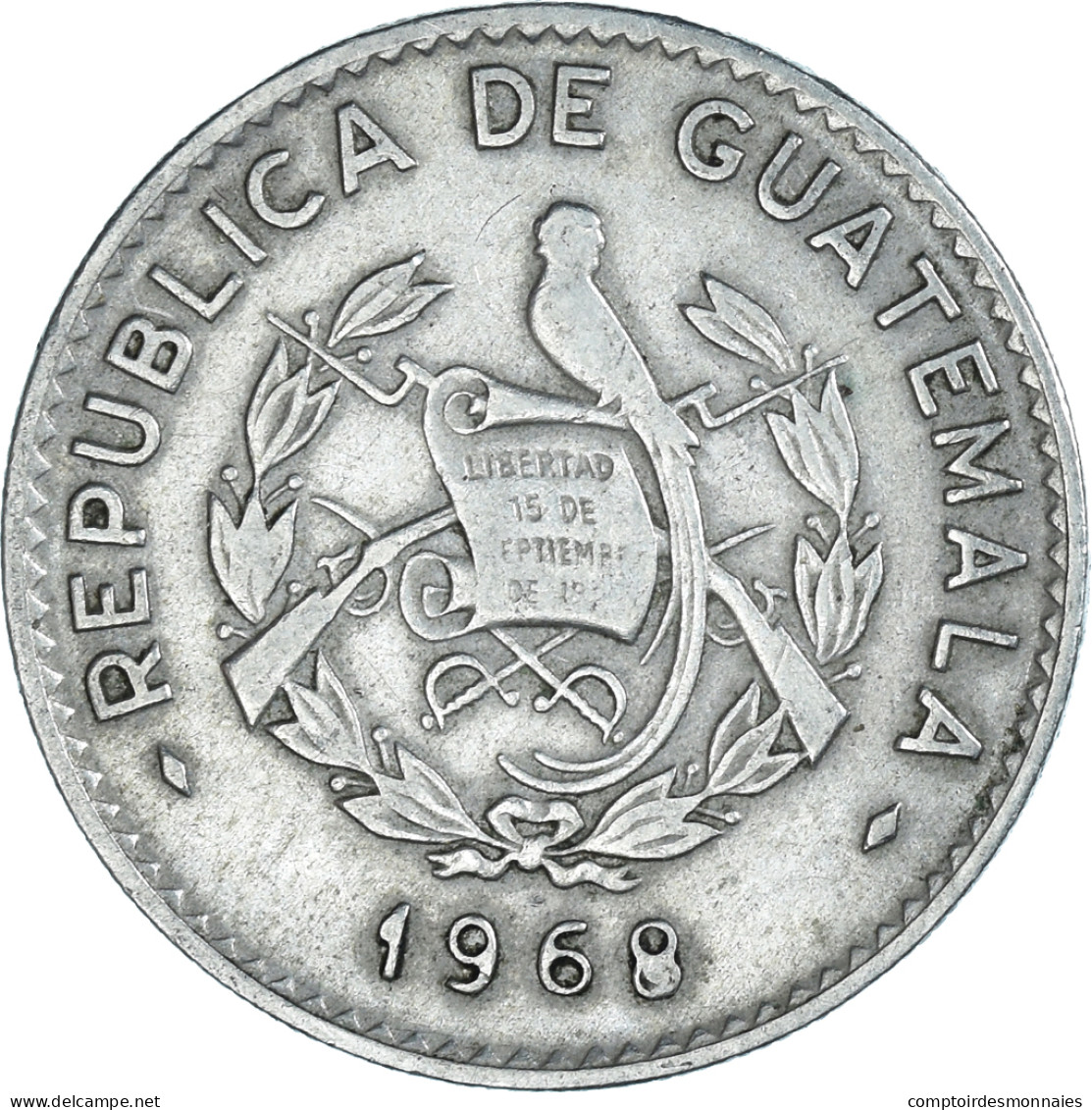 Monnaie, Guatemala, 10 Centavos, 1968 - Guatemala