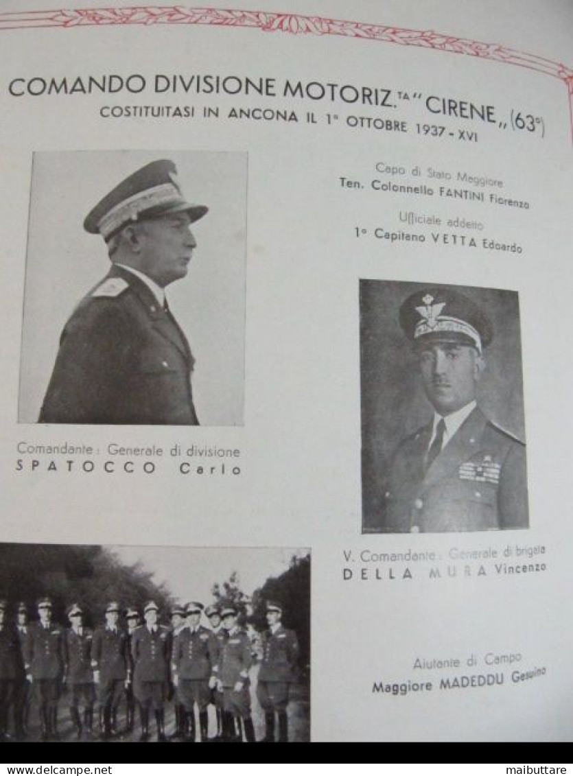 Numero Unico Divisione CIRENE 1938 Della 63^ Divisione Cirene Di Fanteria, Tutto Illustrato Con Nomi Degli Ufficiali - Guerre 1939-45