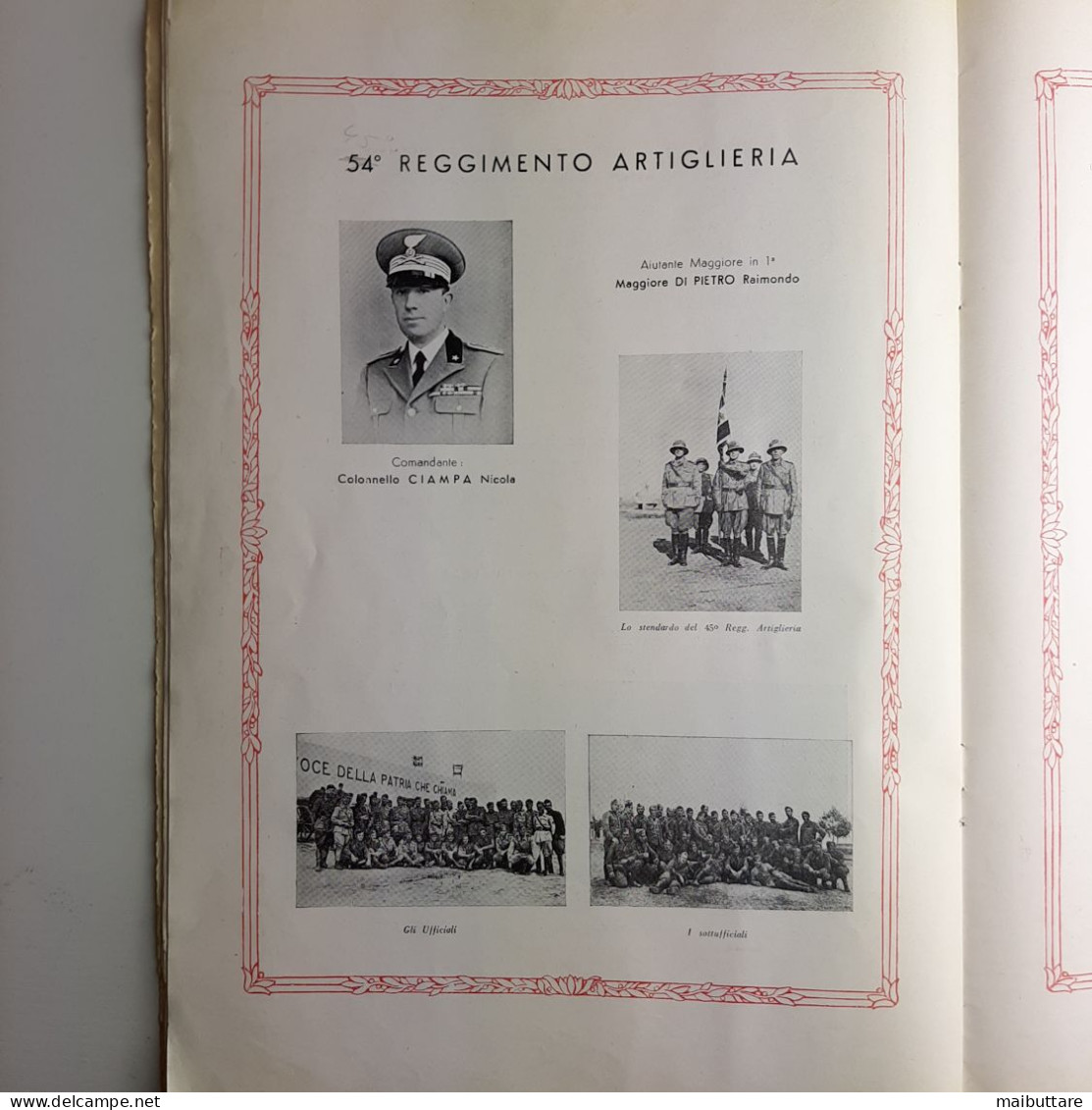 Numero Unico divisione CIRENE 1938 della 63^ Divisione Cirene di Fanteria, Tutto illustrato con nomi degli ufficiali