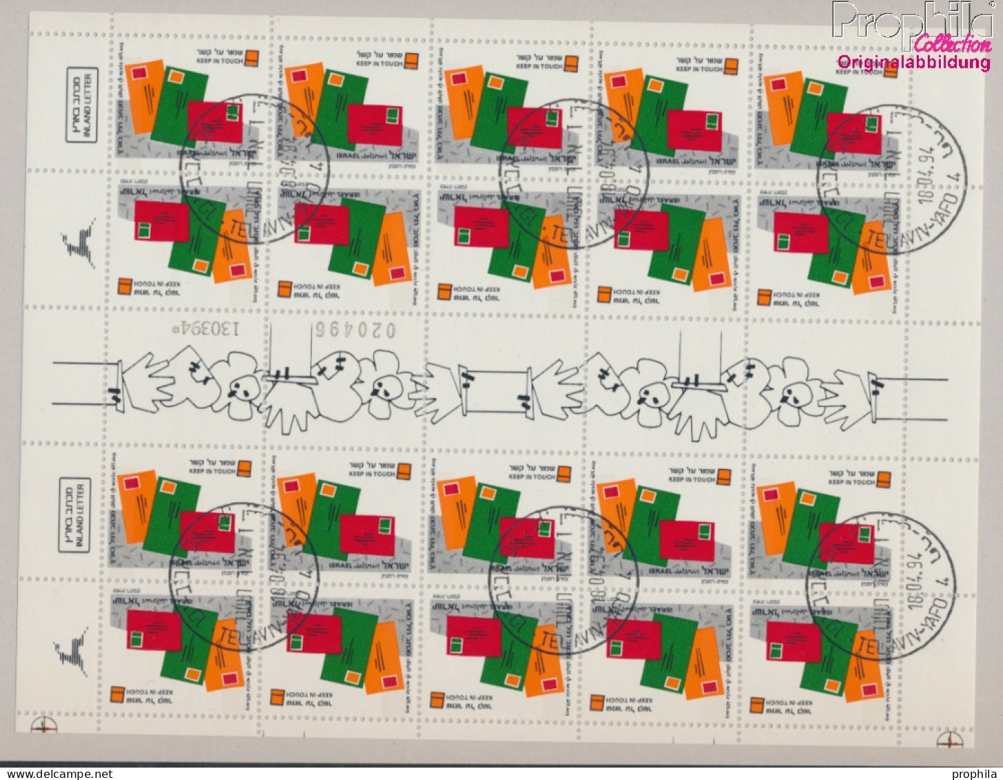 Israel 1184MHB (kompl.Ausg.) Markenhftchenbogen Gestempelt 1994 Grußmarken (10331671 - Used Stamps (without Tabs)