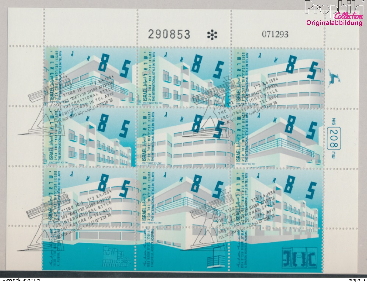 Israel 1295-1297 Kleinbogen (kompl.Ausg.) Gestempelt 1994 Architektur (10331669 - Used Stamps (without Tabs)