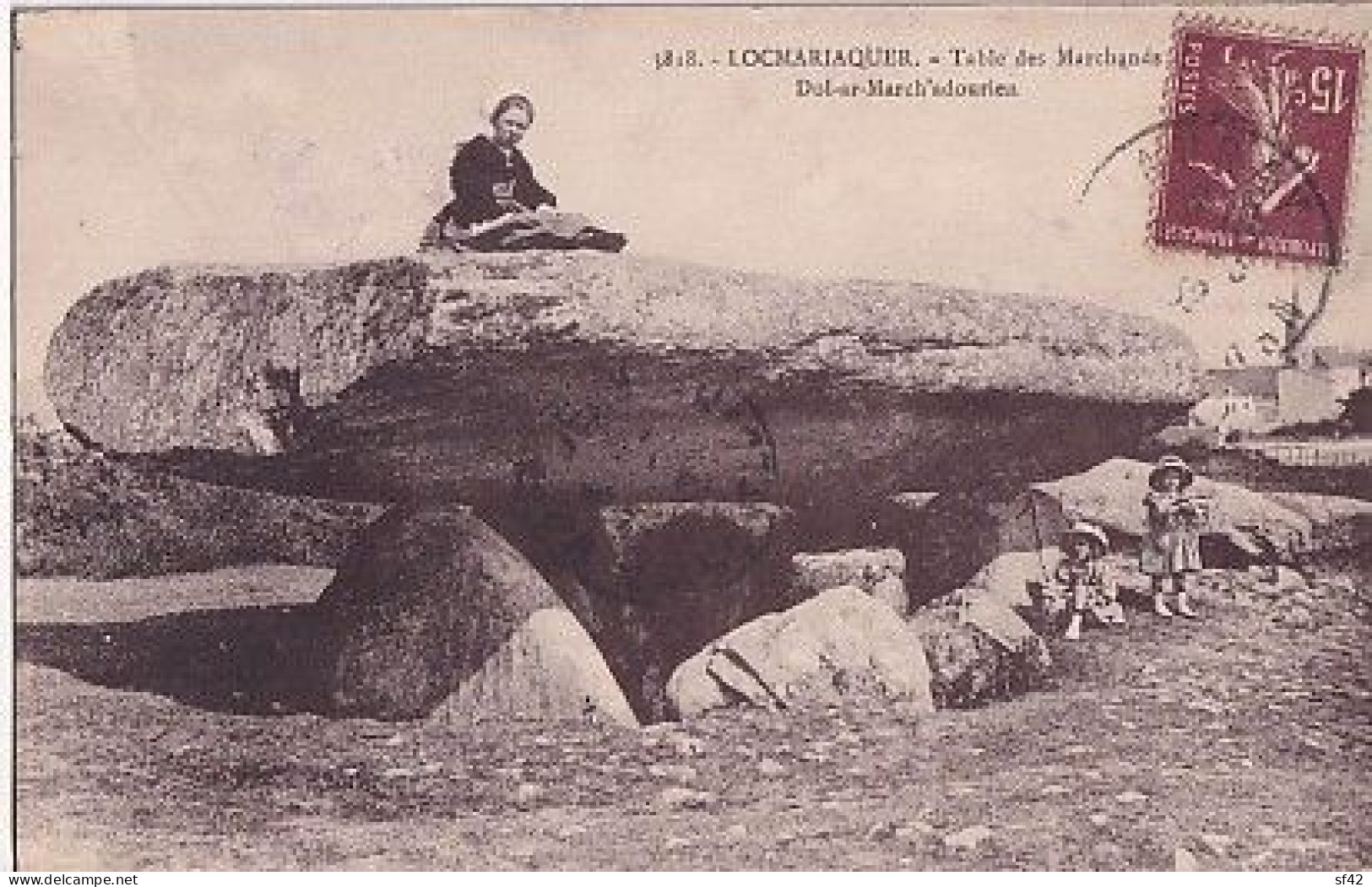 LOCMARIAQUER                           TABLE DES MARCHANDS                         DOL AR MARCH' ADOURIEN - Dolmen & Menhirs