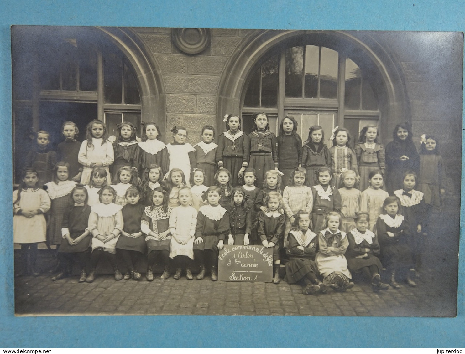 Carte Photo Arlon Ecole Communale Des Filles 3e Année Section A - Arlon