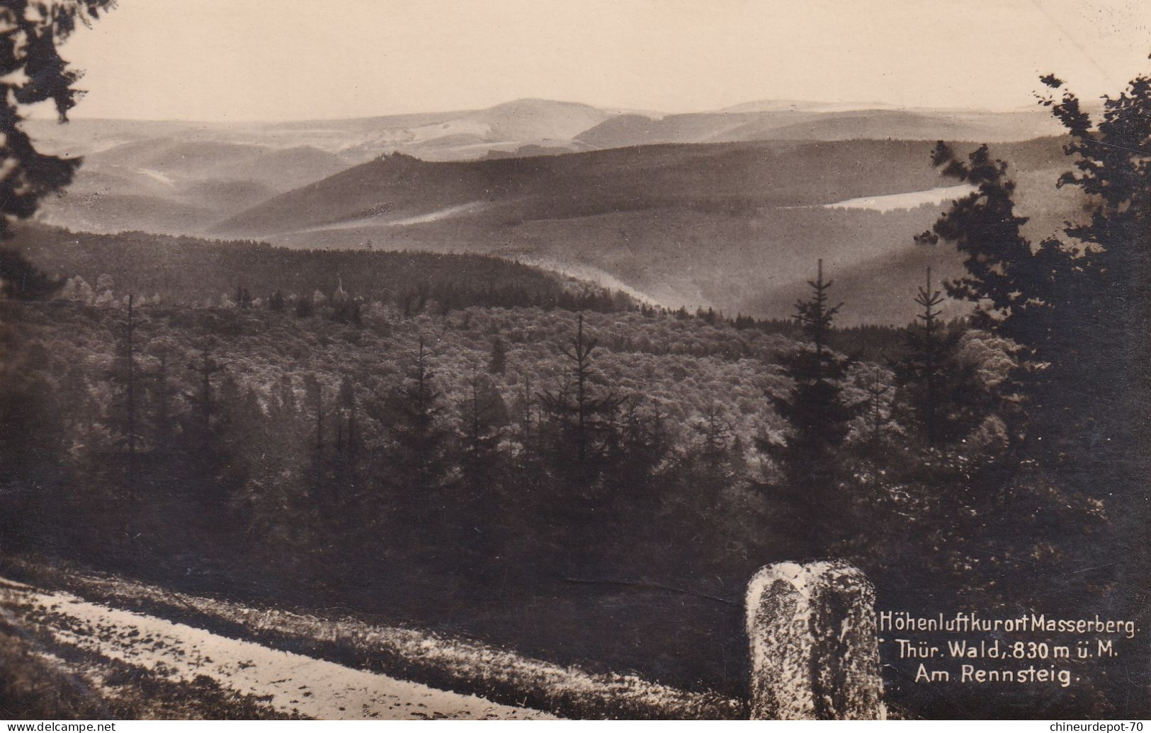 Station Thermale De Montagne Du Masserberg. Jeu. Forêt, 830 M D'altitude M. Sur Le Rennsteig. - Hildburghausen