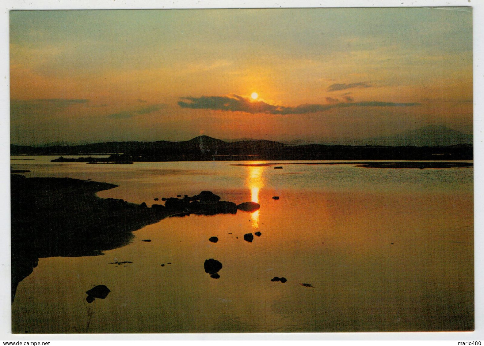 OLBIA   TRAMONTO   SUL   GOLFO           (VIAGGIATA) - Olbia