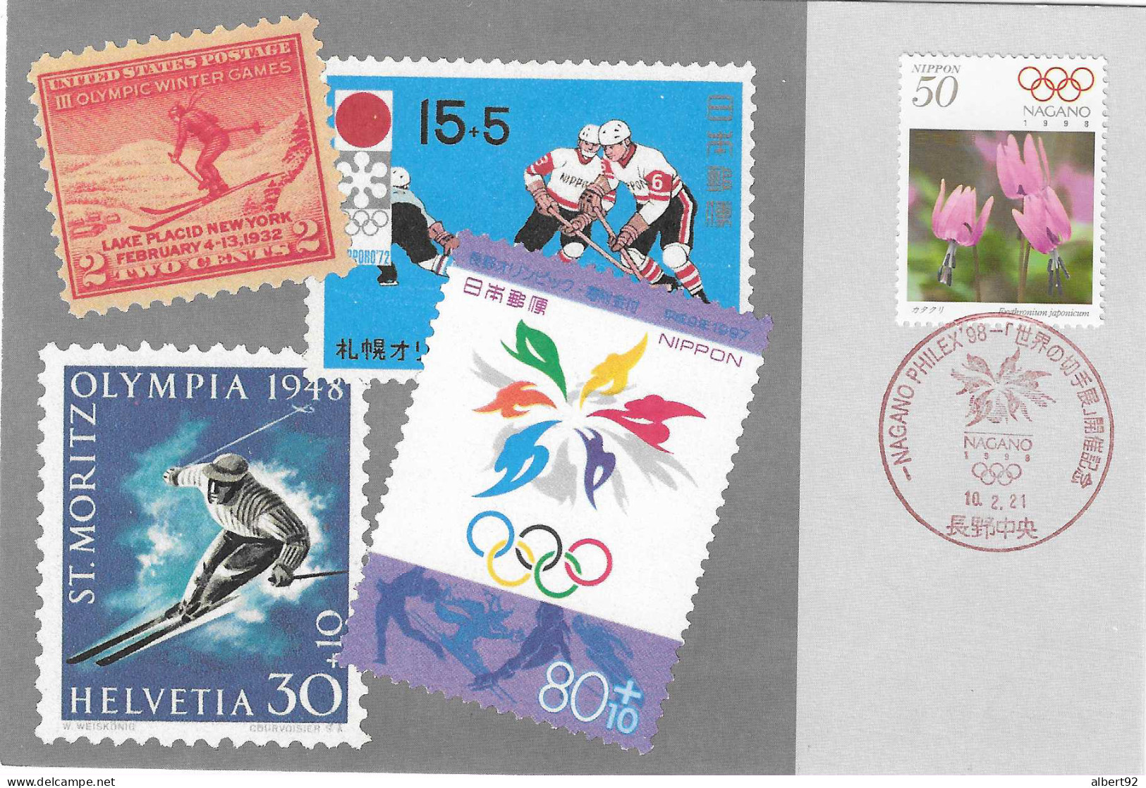 1998 Jeux Olympiques D'Hiver De Nagano: Exposition Olympique Nagano Philex 98 - Winter 1998: Nagano