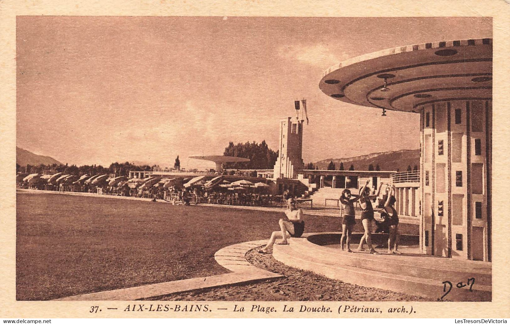 FRANCE - Aix Les Bains - La Plage - La Douche - Pétriaux, Arch - Enfants En Maillots De Bains - Carte Postale Ancienne - Aix Les Bains