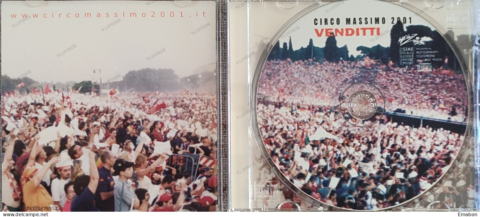 BORGATTA - ITALIANA  - Cd ANTONELLO VENDITTI - CIRCO MASSIMO 2001 - HEINZ MUSIC 2001-  USATO In Buono Stato - Other - Italian Music