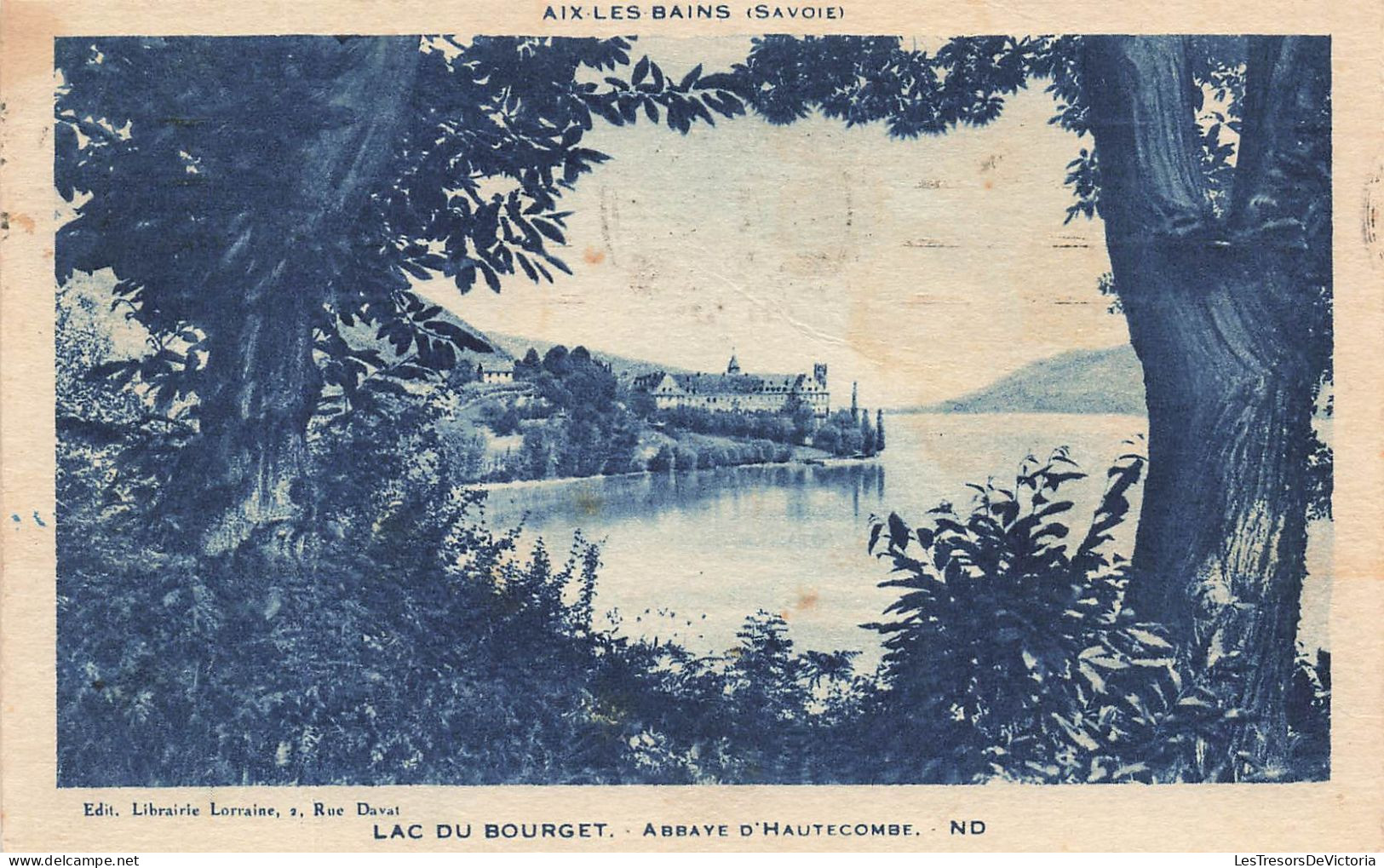 FRANCE - Aix Les Bains - Lac Du Bourget - Abbaye D'Hautecombe - ND - Carte Postale Ancienne - Aix Les Bains