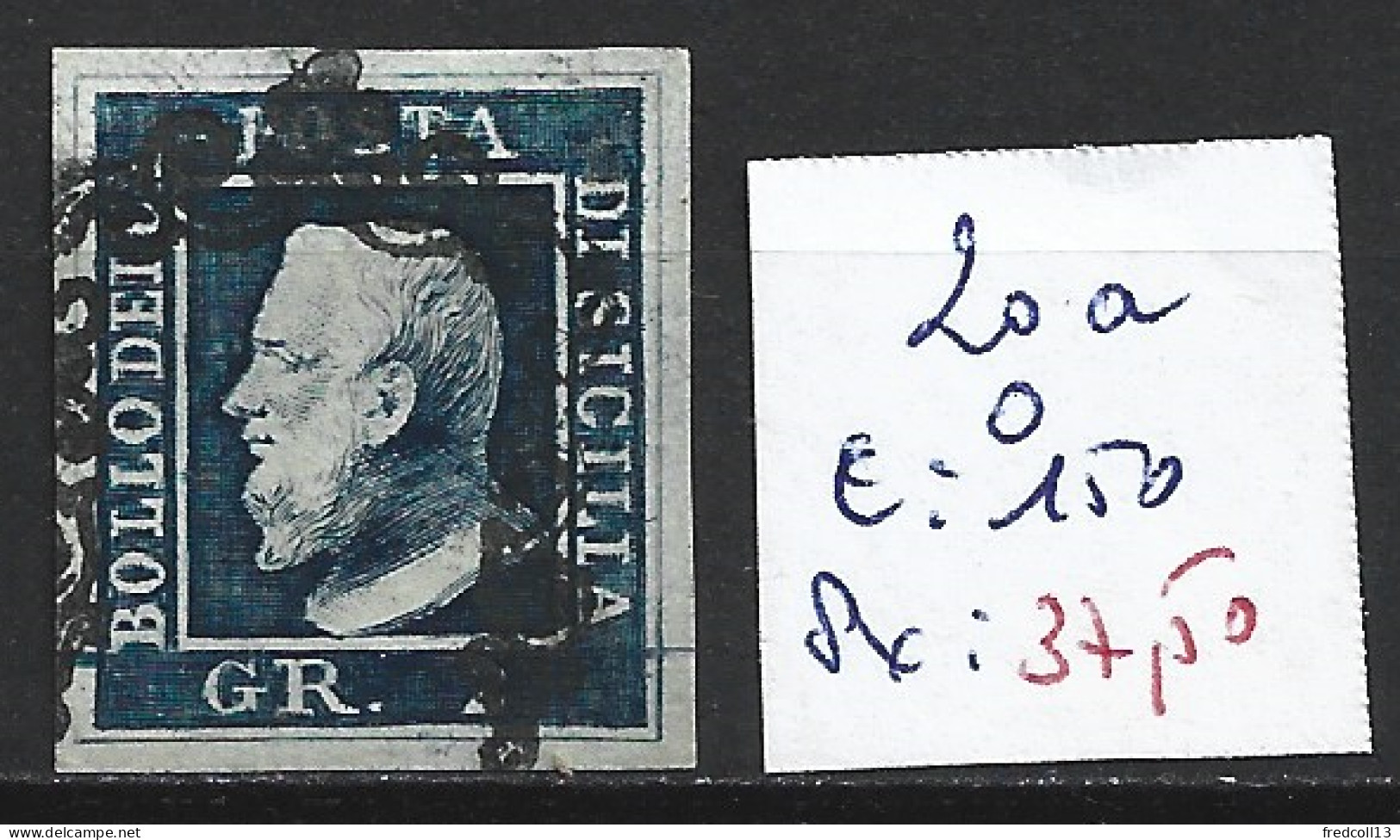 ITALIE SICILE 20a Oblitéré Côte 150 € - Sicilia