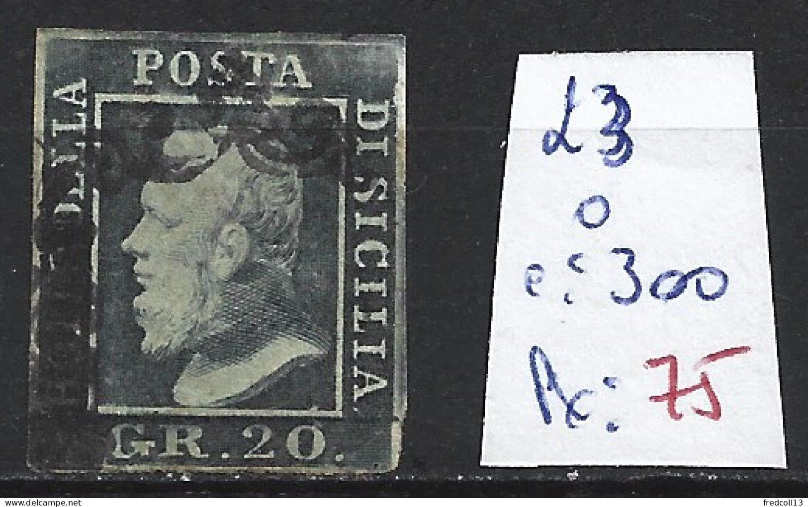 ITALIE SICILE 23 Oblitéré Côte 300 € - Sicilië