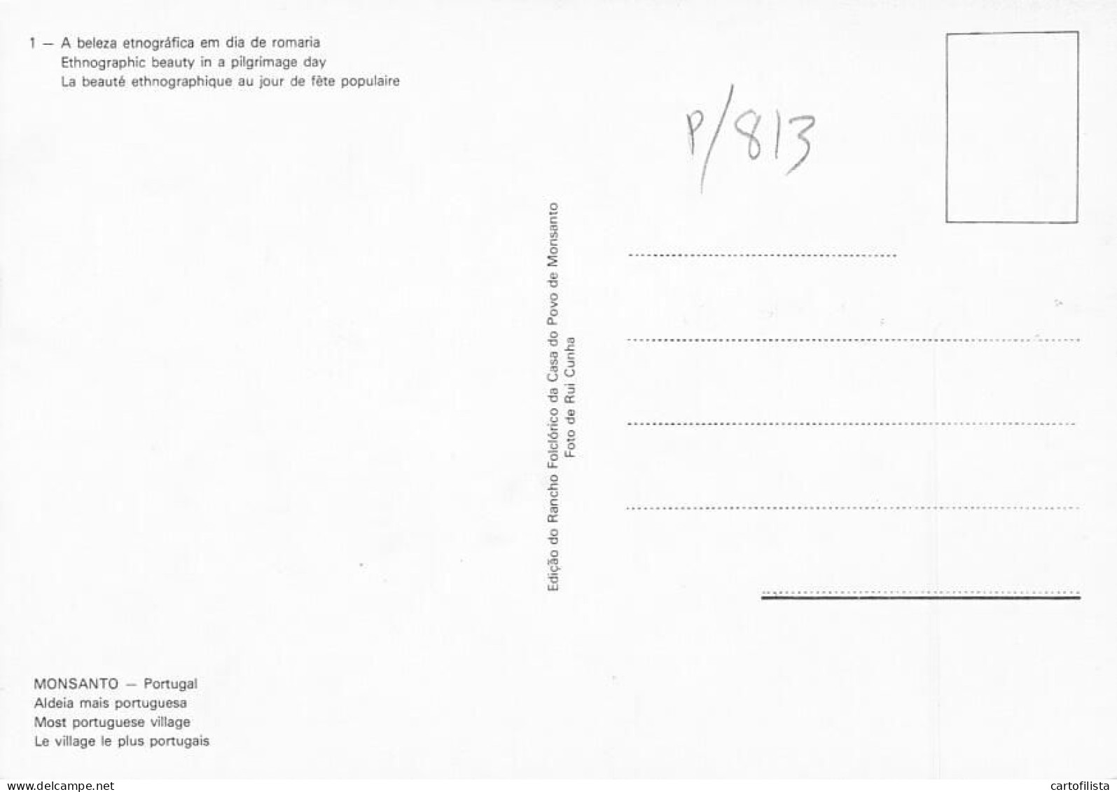 MONSANTO, Idanha A Nova - Dia De Romaria  ( 2 Scans ) - Castelo Branco