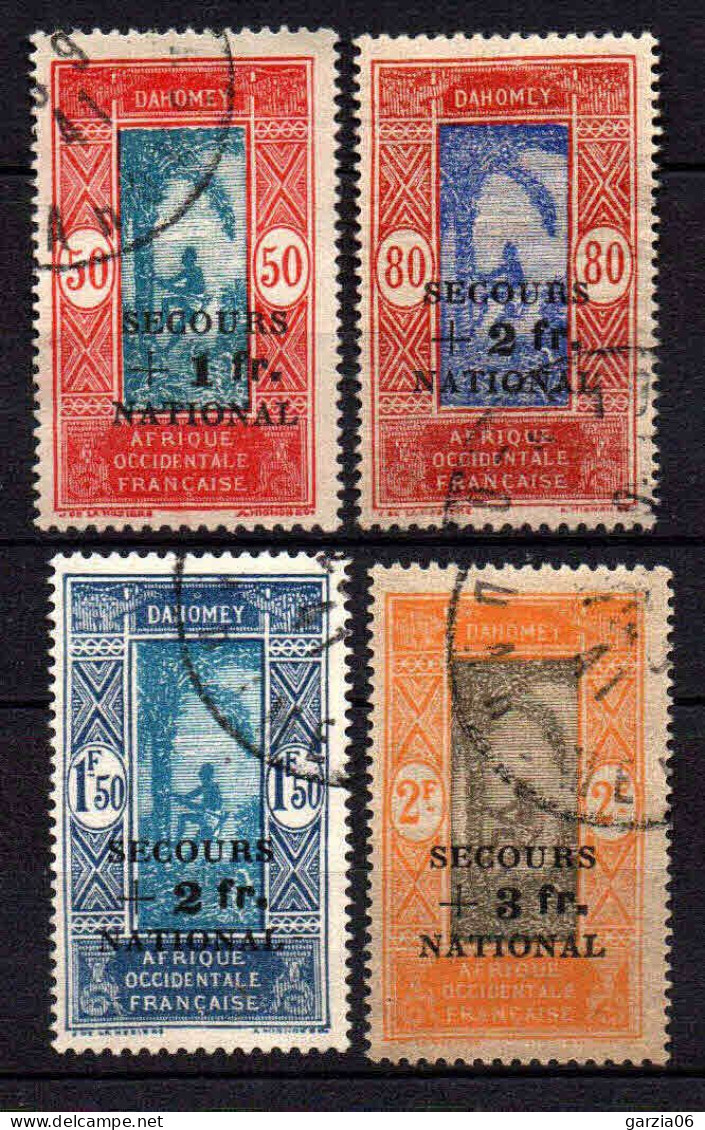 Dahomey   - 1941  - Tb Antérieurs Surch " Secours National "  - N° 145 à 148 - Oblit - Used - Gebraucht