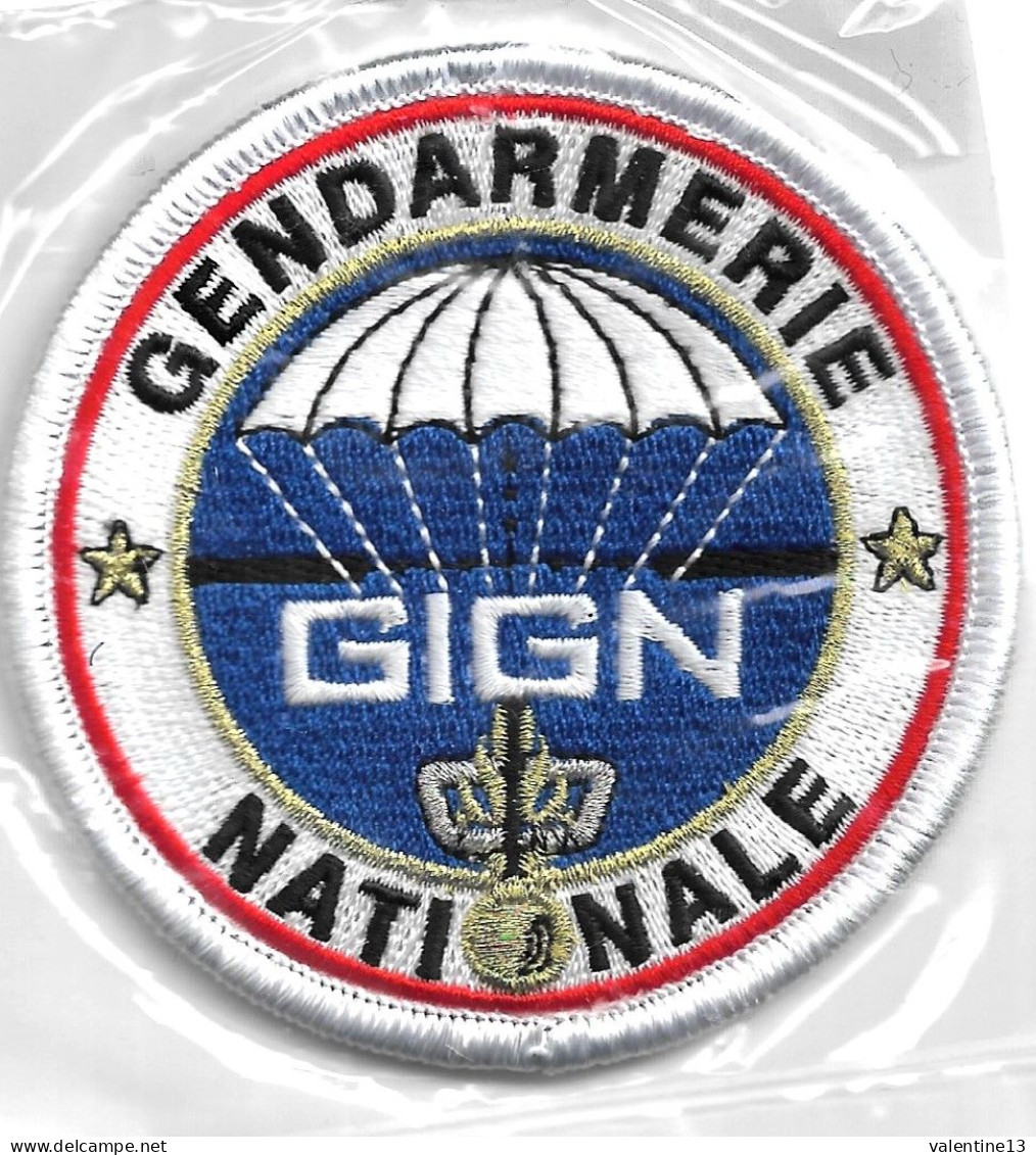Ecusson GENDARMERIE NATIONALE G.I.G.N BLANC - Police & Gendarmerie