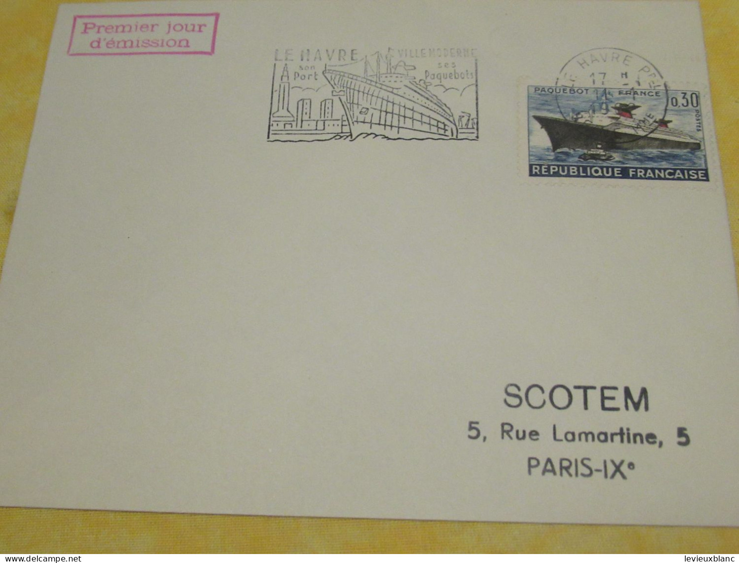 2 Enveloppes-Souvenirs Anciennes  /(Affranchies)/ Paquebot "FRANCE" / Cie Gén. Transatlantique/ 1962             TIMB166 - Autres & Non Classés