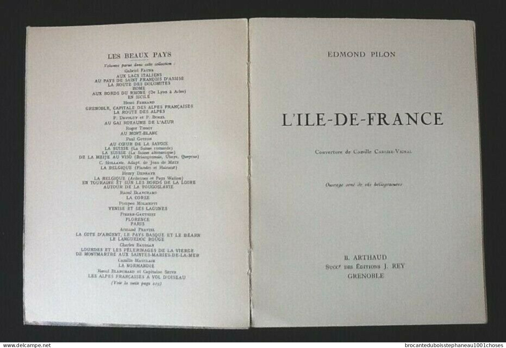 Edmond Pilon  L' Ile-de-France  (Etampes, Saint-Sulpice De Favières, Rambouillet, Houdan, Poissy...(1935) - Ile-de-France