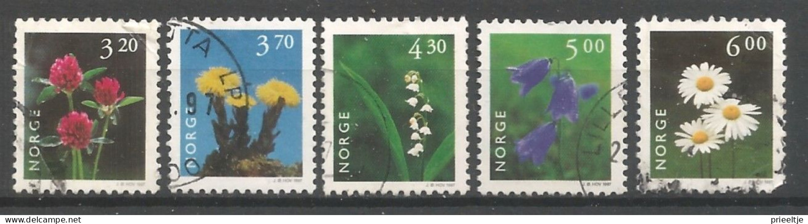 Norway 1997 Flowers Y.T. 1187/1191 (0) - Used Stamps